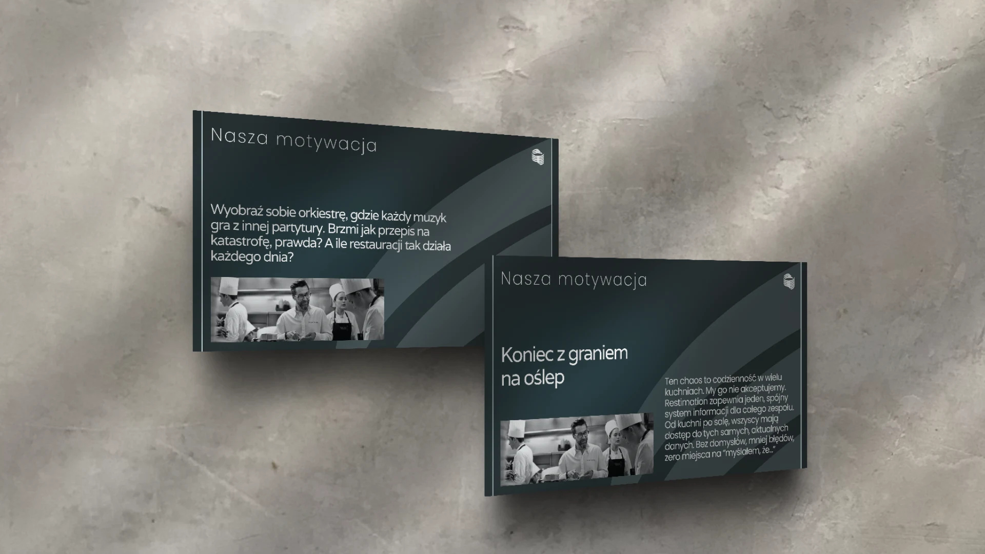 Drugi mockup Restimation na telefonie — kontynuacja kontekstu użycia