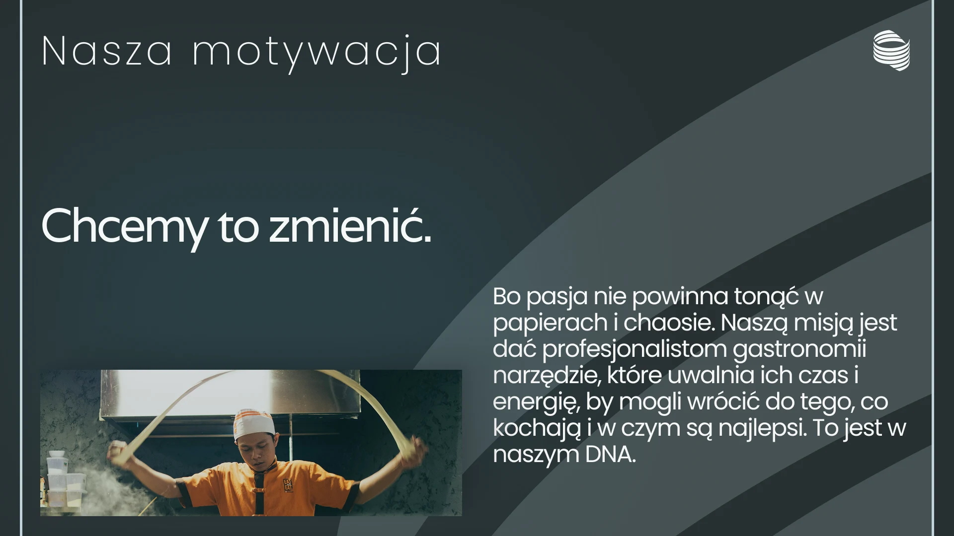 Slajd manifestu Restimation — „Chcemy to zmienić"